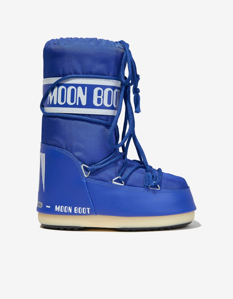 Moon Boot Kids Icon Nylon Snow Boots in Blue