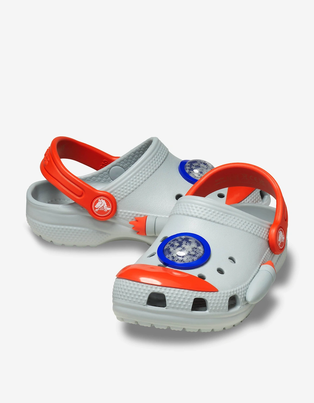 Boys Classic Rocket Ship Clog in Grey