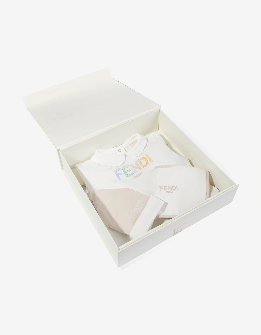 Baby Logo Babygrow Set in Beige
