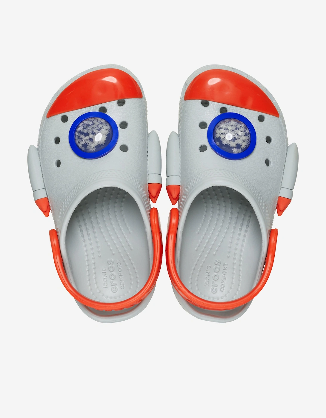 Boys Classic Rocket Ship Clog in Grey