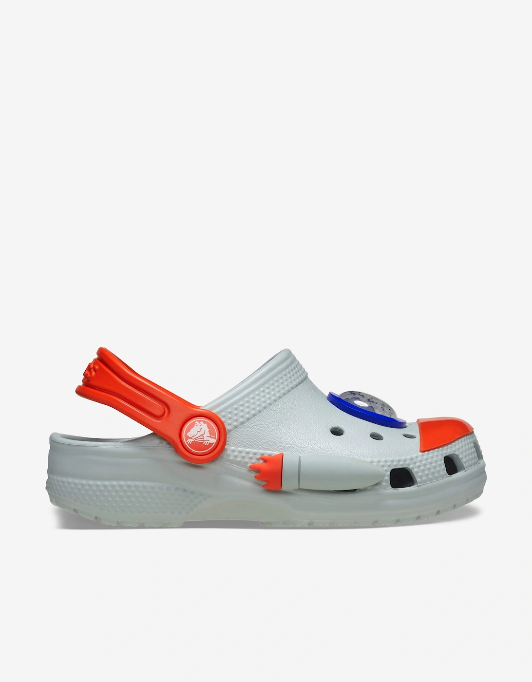 Boys Classic Rocket Ship Clog in Grey, 5 of 4