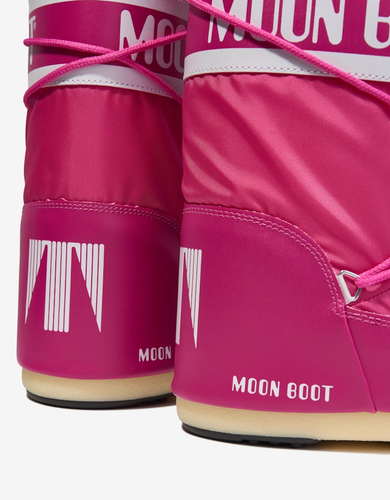Moon Boot Girls Icon Nylon Snow Boots in Pink