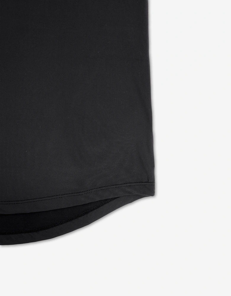 Girls Split Back Vest Top in Black