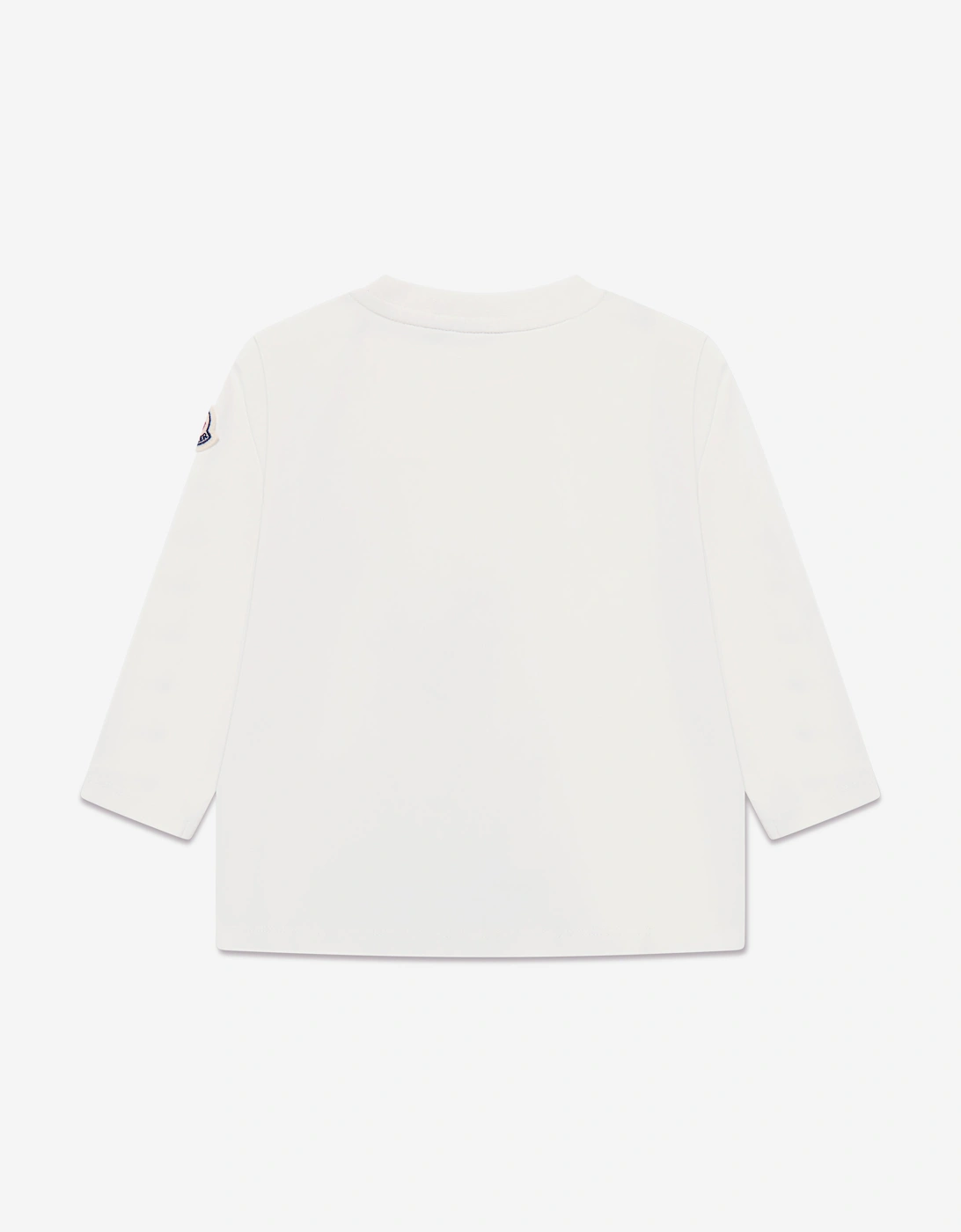 Enfant Baby Girls Long Sleeve Logo T-Shirt in Ivory