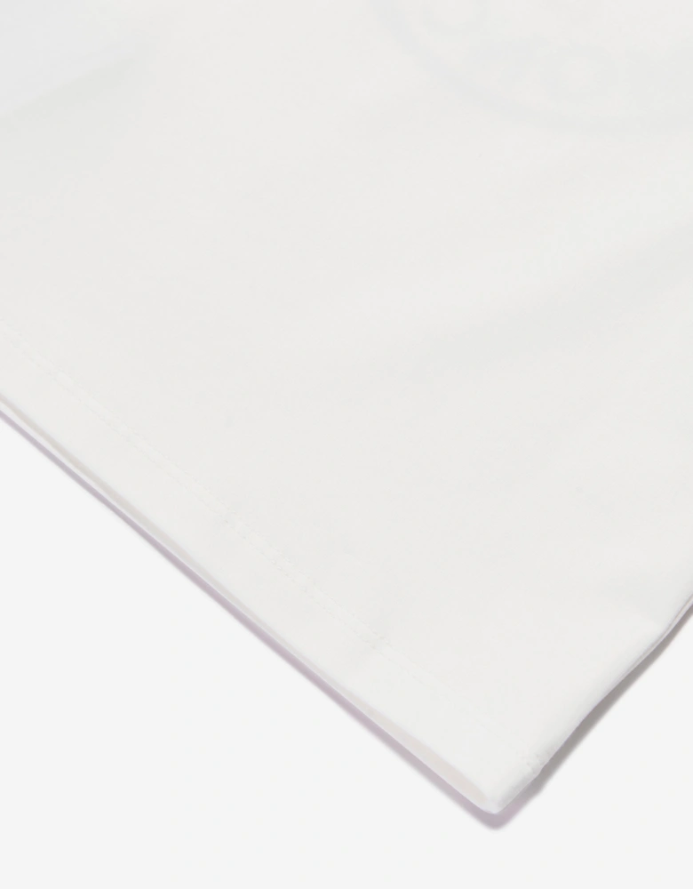 Enfant Baby Girls Long Sleeve Logo T-Shirt in Ivory