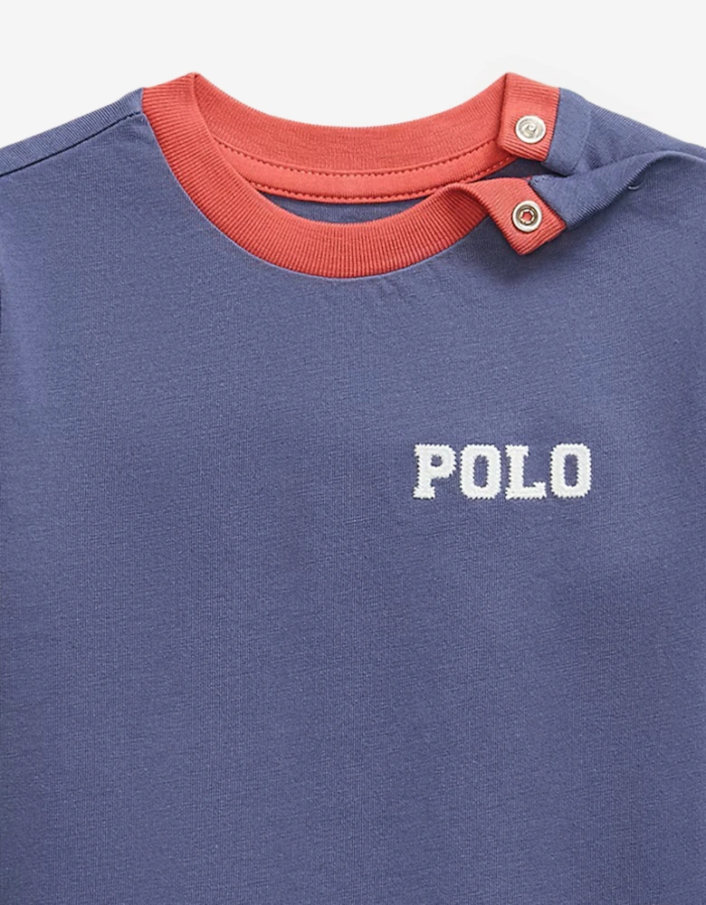 Baby Boys Polo T-Shirt in Blue