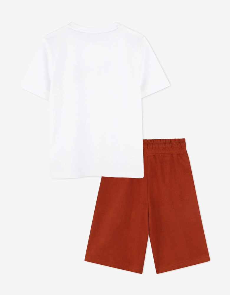BOSS Boys Short Set in Brown