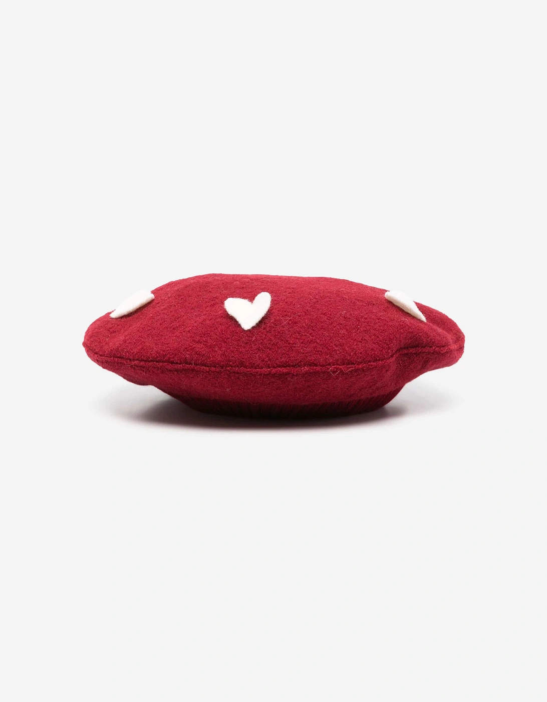 Baby Girls Wool Beret in Red, 4 of 3