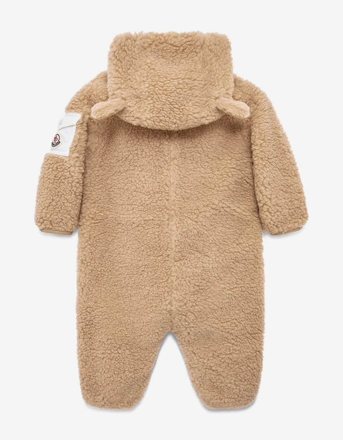 Baby Teddy Fleece Romper in Beige