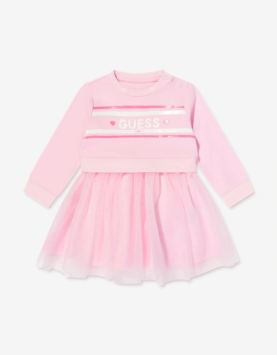 Baby Girls Dress and Knickers Set in Pink