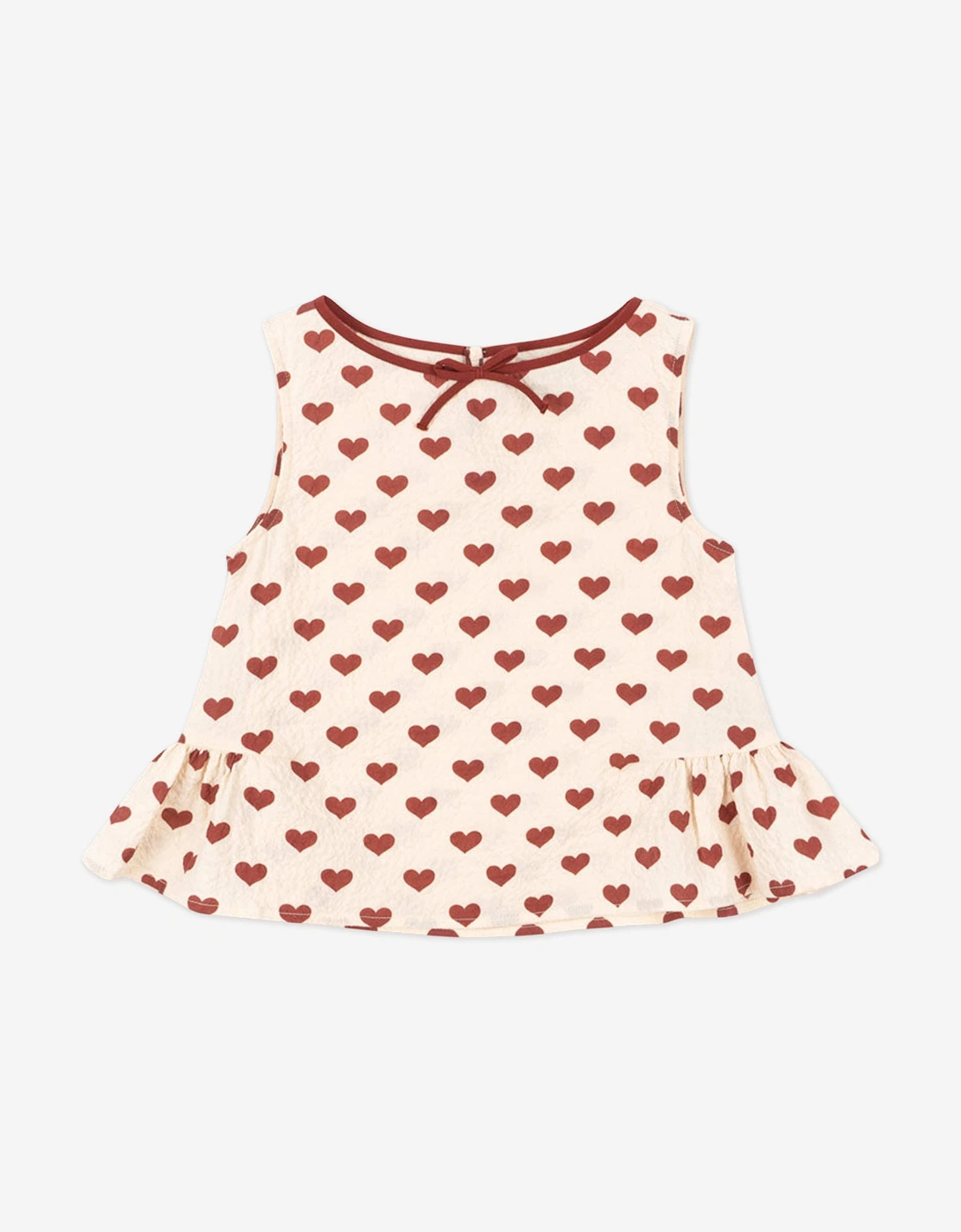 Girls Ava Sleeveless Top in Ivory, 5 of 4