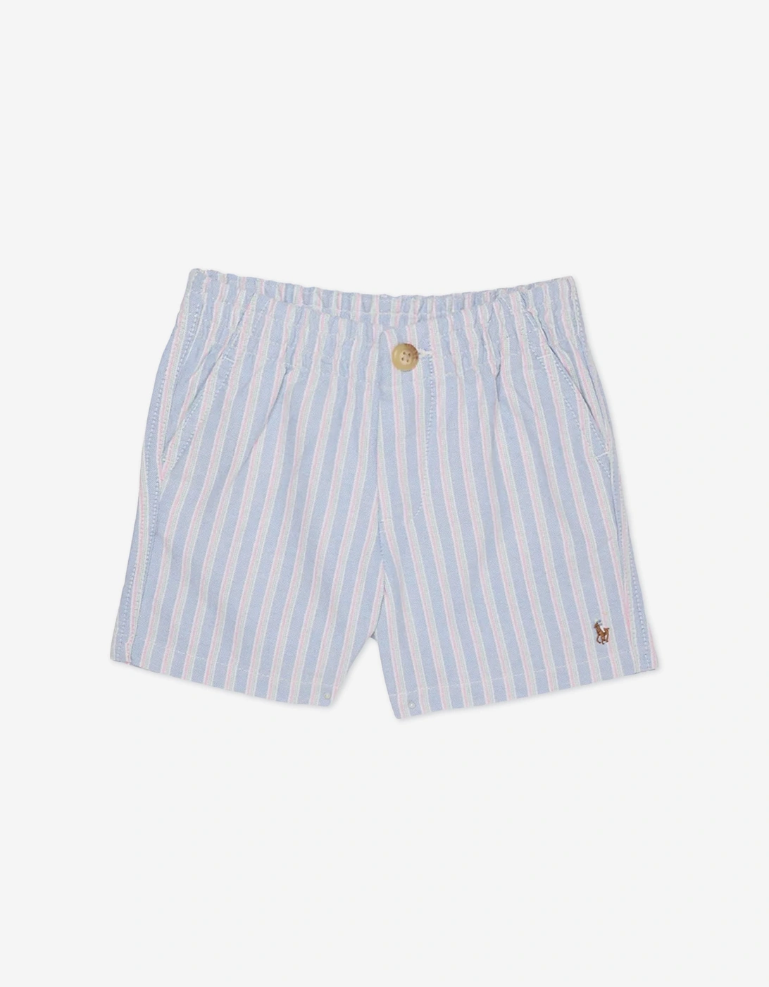 Baby Boys Oxford Shirt and Shorts Set in Blue