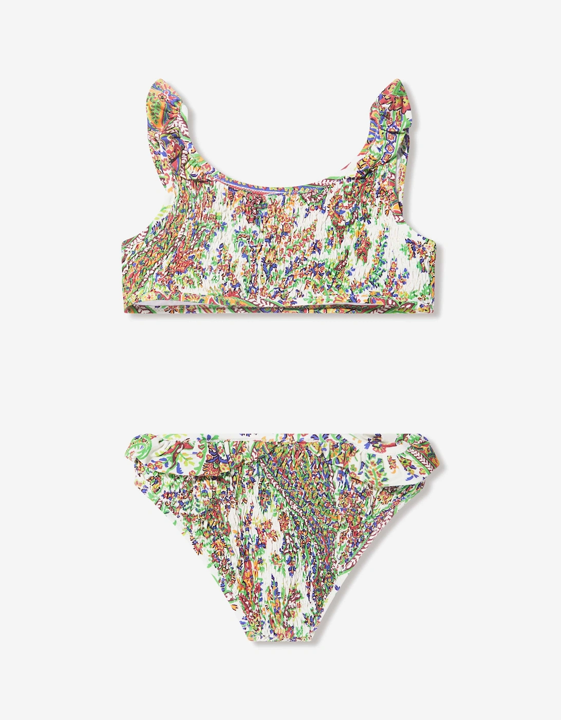 Girls Floral Paisley Bikini in Multicolour