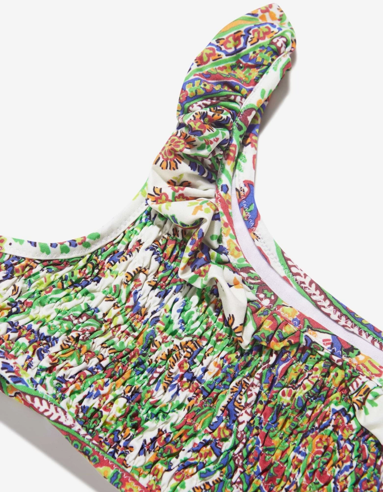 Girls Floral Paisley Bikini in Multicolour