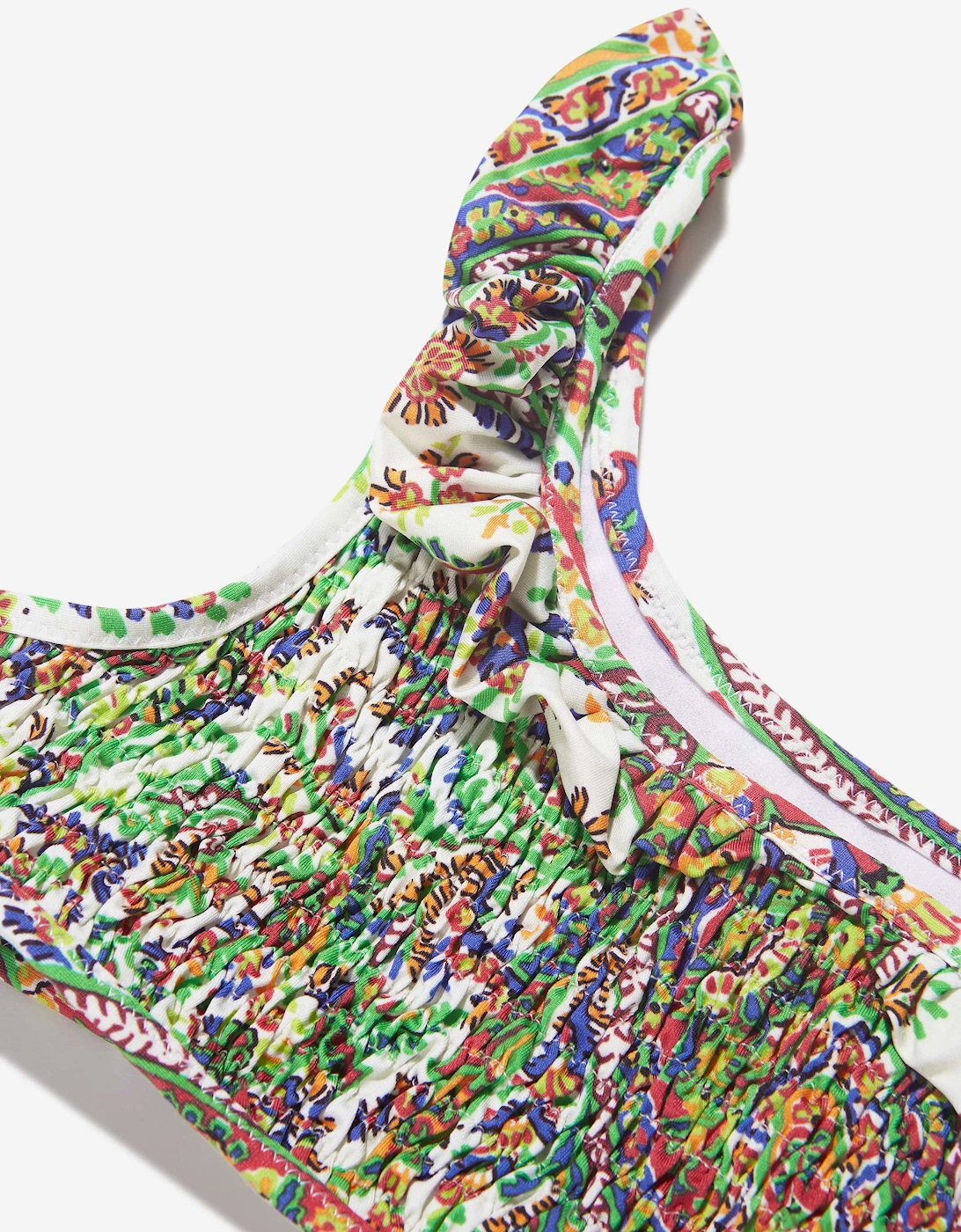 Girls Floral Paisley Bikini in Multicolour