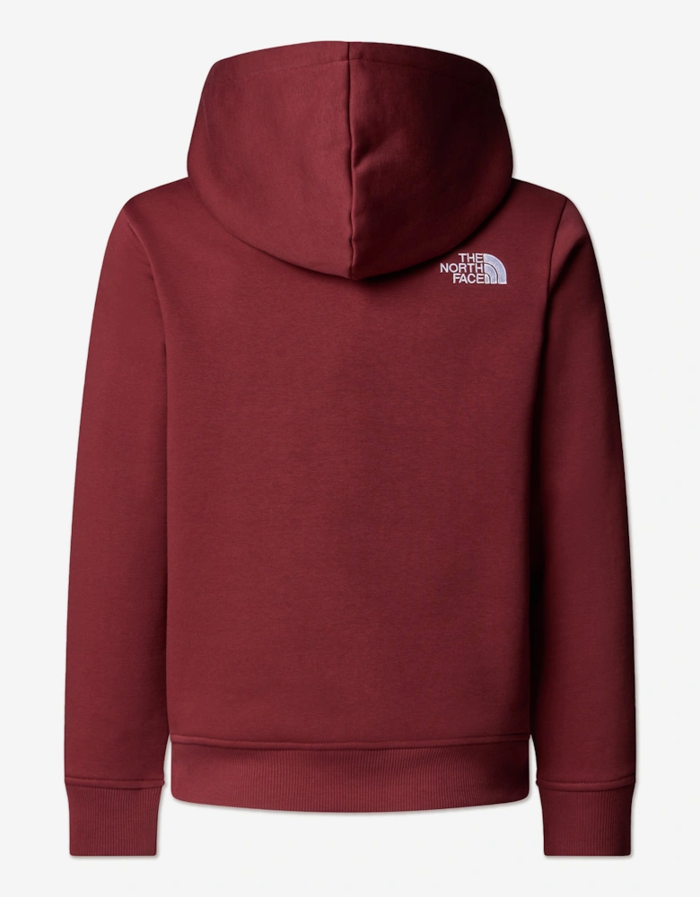 Kids Drew Peak Hoodie in Red