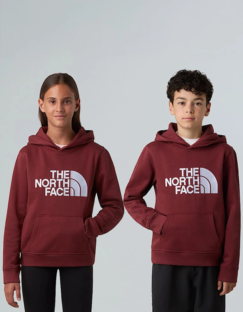 Kids Drew Peak Hoodie in Red