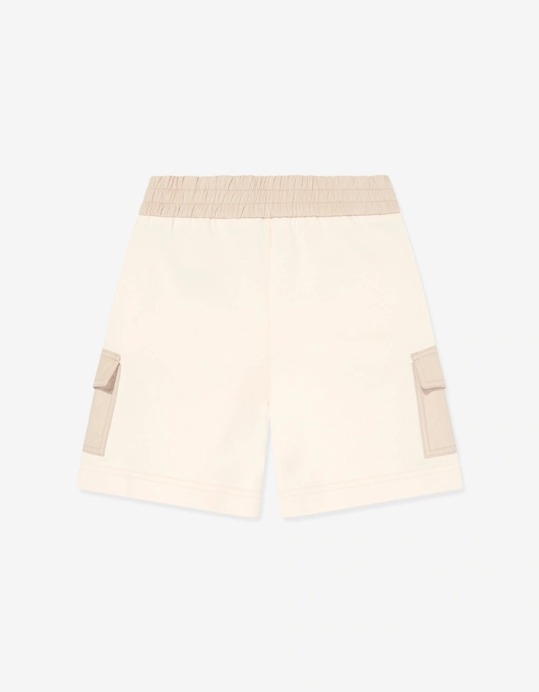 Enfant Girls Pocket Sweat Shorts in Ivory