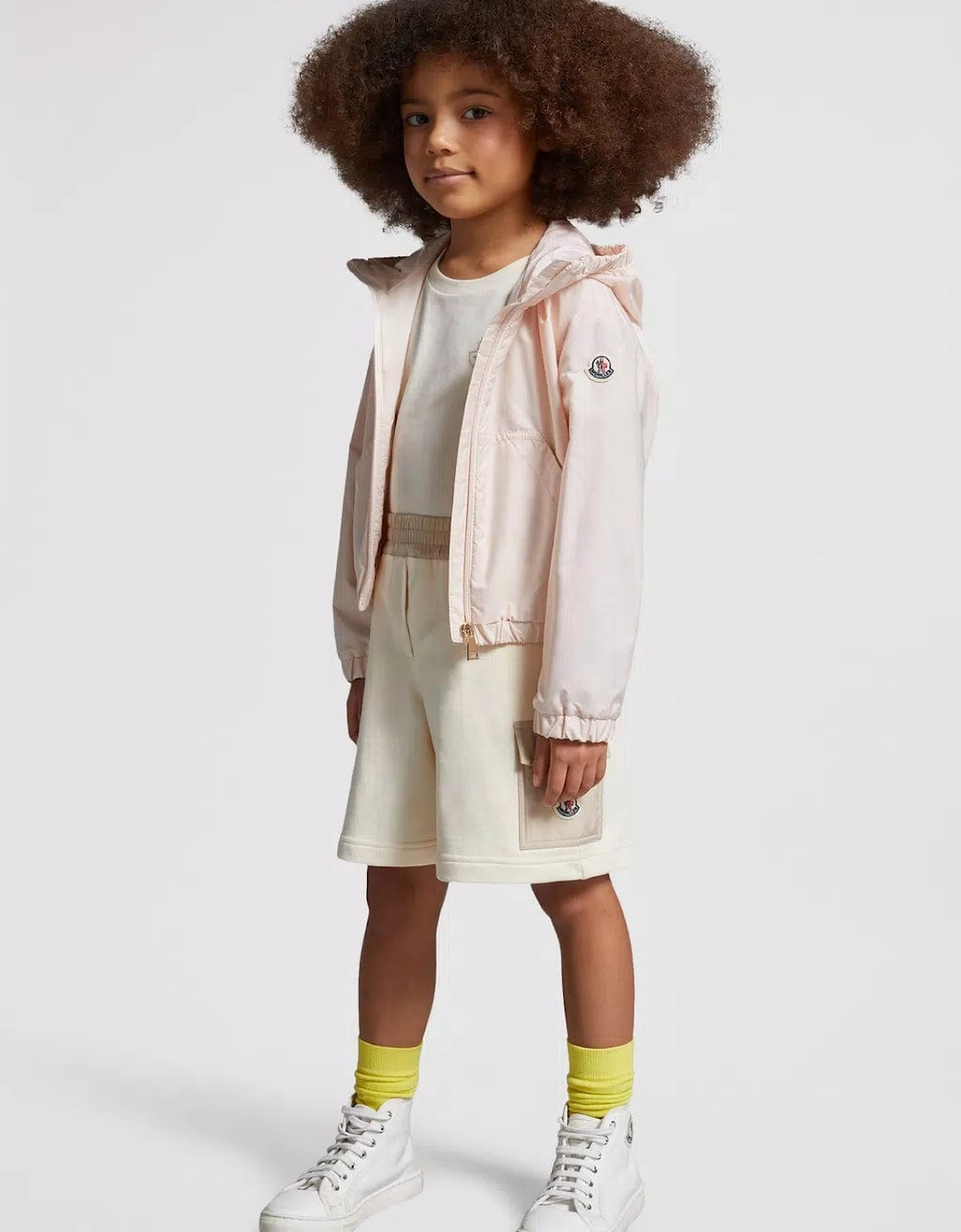 Enfant Girls Pocket Sweat Shorts in Ivory