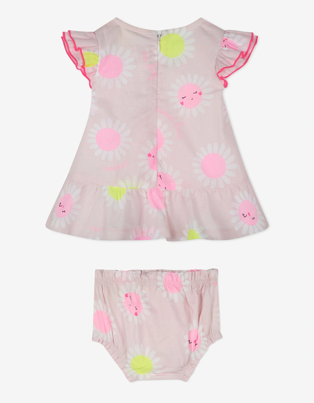 Billieblush Baby Girls Daisy Dress and Bloomers Set in Pink
