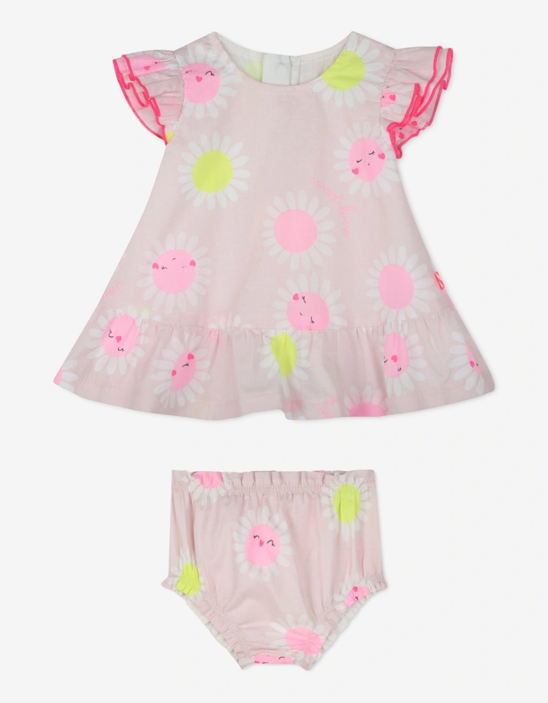 Billieblush Baby Girls Daisy Dress and Bloomers Set in Pink