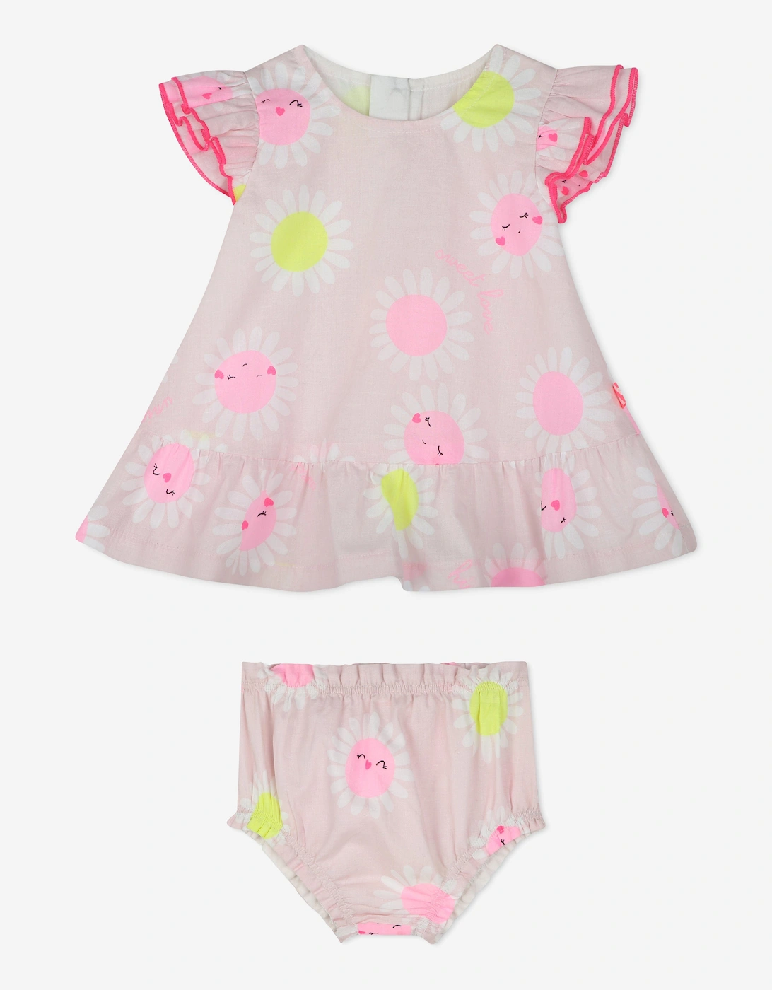 Billieblush Baby Girls Daisy Dress and Bloomers Set in Pink, 5 of 4
