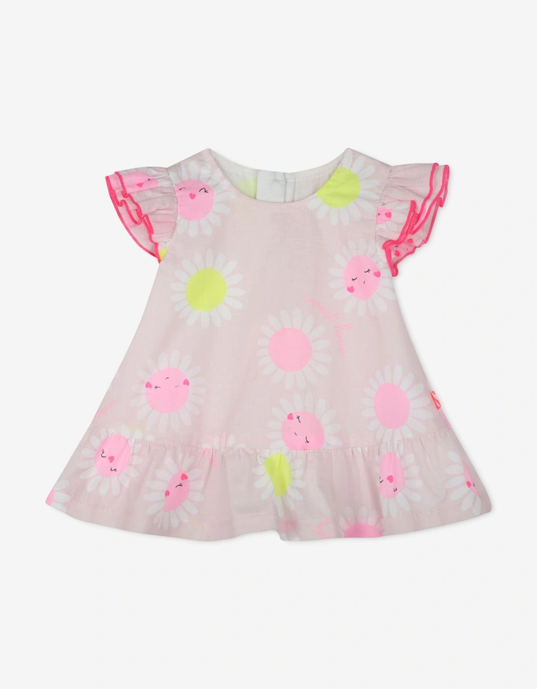 Billieblush Baby Girls Daisy Dress and Bloomers Set in Pink