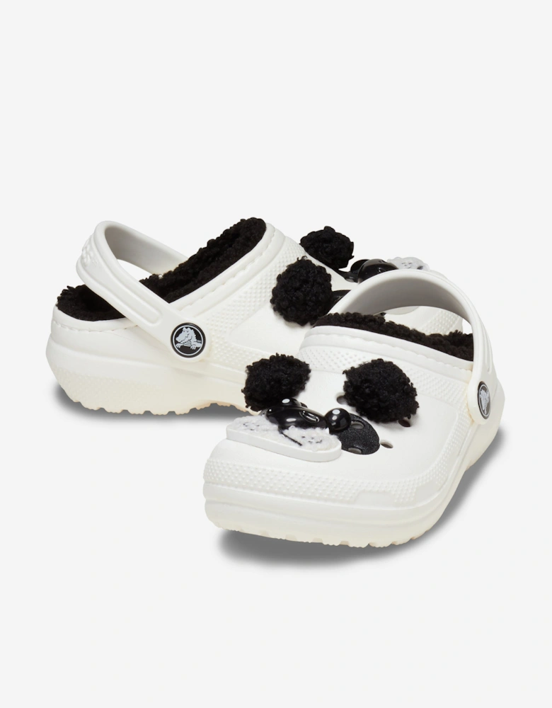 Kids Classic I Am Panda Bear Clog in White