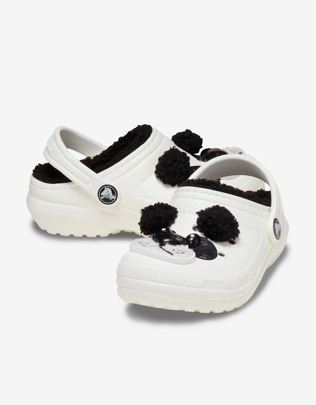 Kids Classic I Am Panda Bear Clog in White