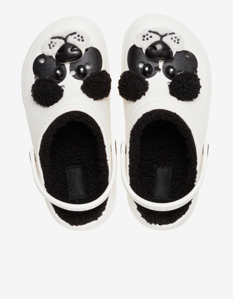 Kids Classic I Am Panda Bear Clog in White