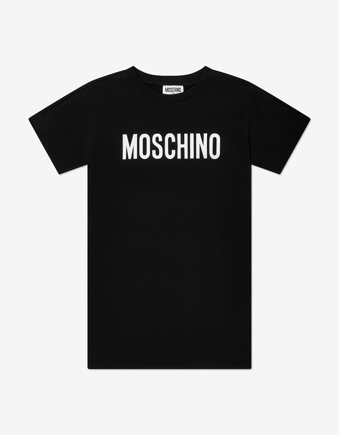 Girls Logo T-Shirt Dress in Black, 5 of 4