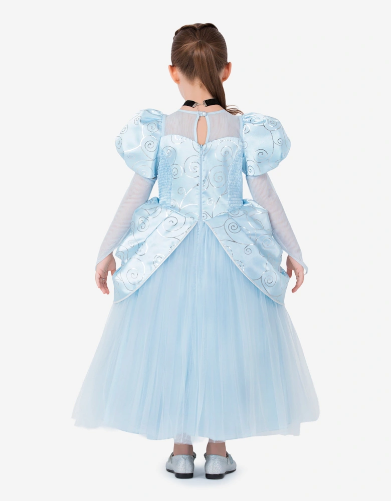 Girls Cinderella Princess Costume in Blue