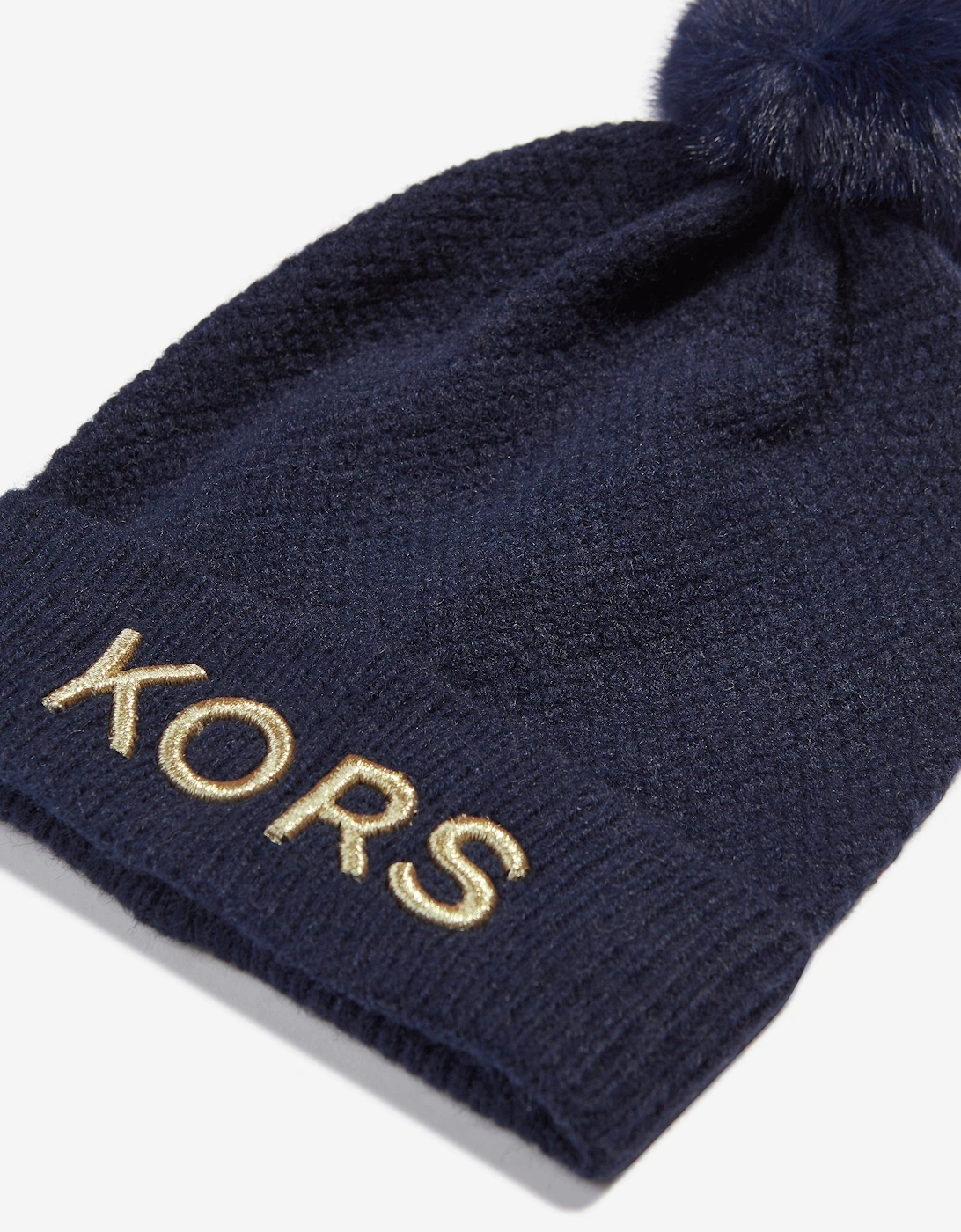 Girls Logo Pull On Hat in Navy