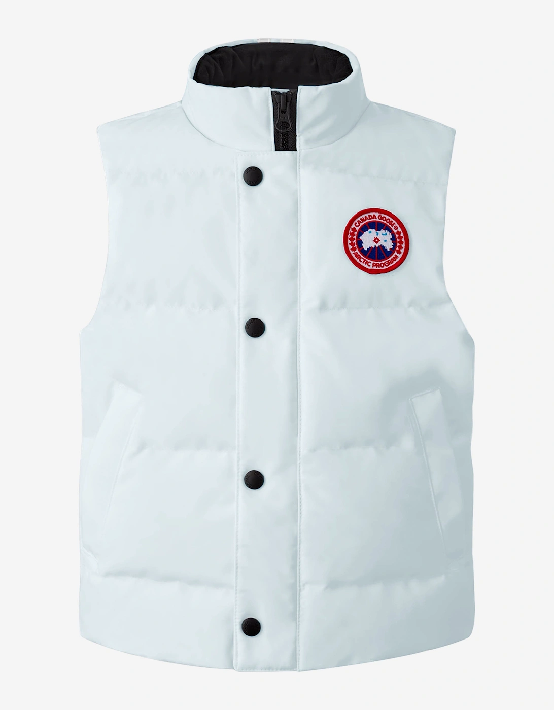 Kids Down Padded Vanier Gilet in Grey, 5 of 4