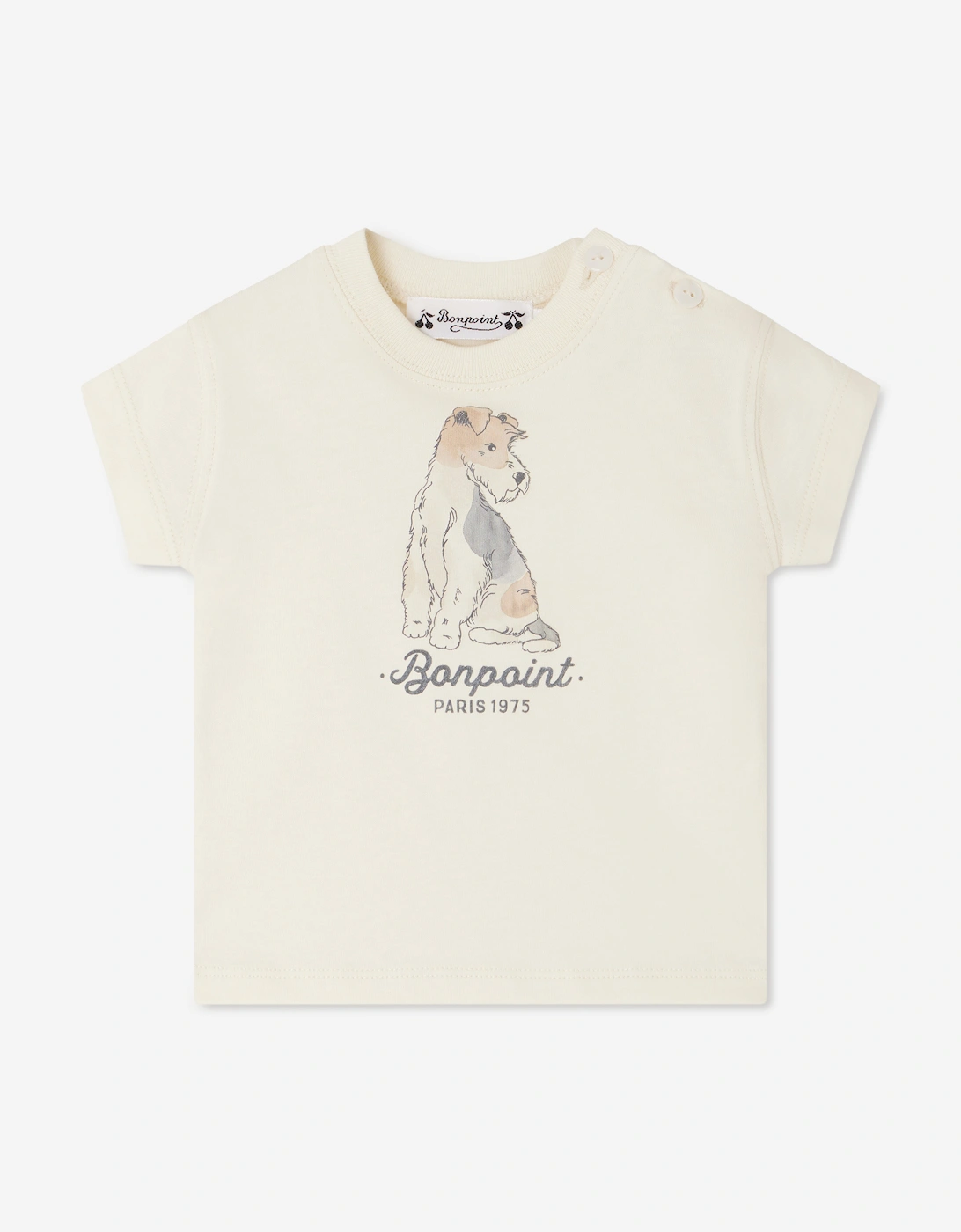 Baby Boys Tom T-Shirt in Ivory, 5 of 4