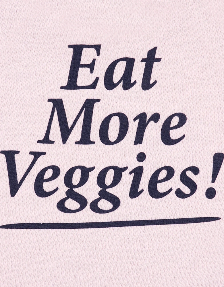Kids Eat More Veggies Sweatshirt in Pink