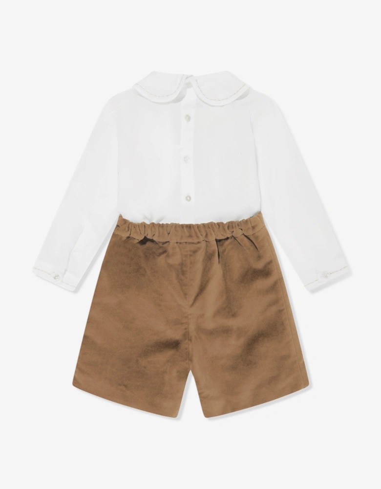 Boys Buster Suit in Brown