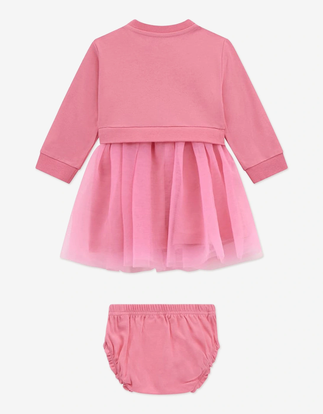 Baby Girls Dress and Knickers Set in Pink