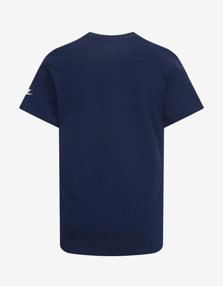 Kids Futura Evergreen T-Shirt in Navy