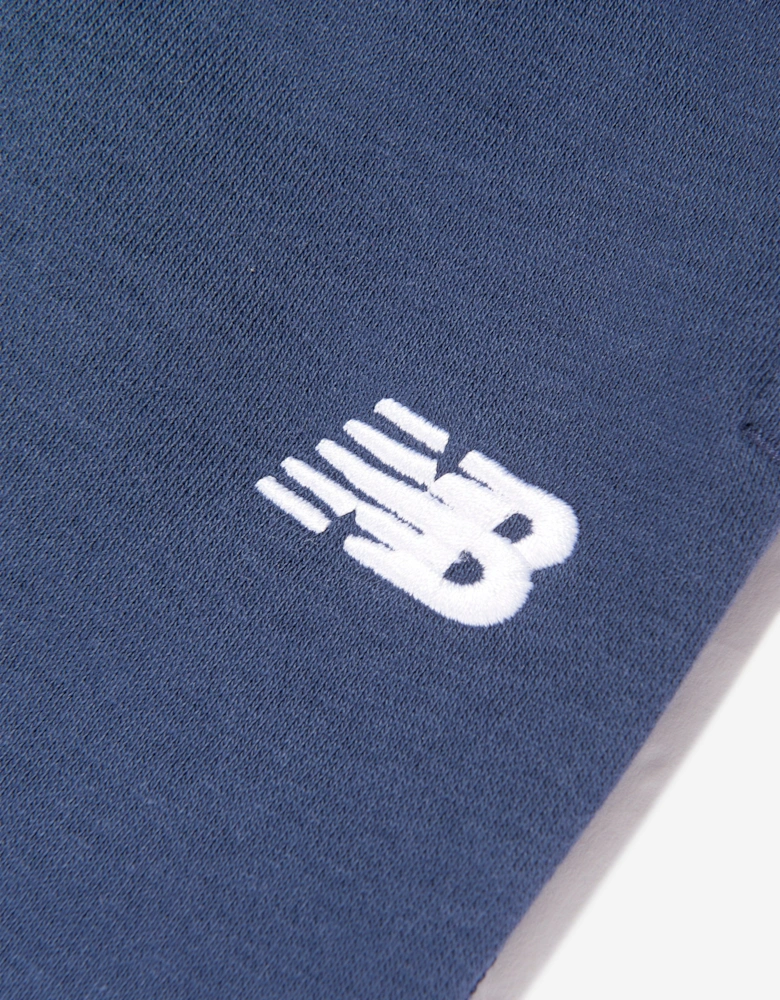 Boys Brush Back Small Logo Joggers in Navy