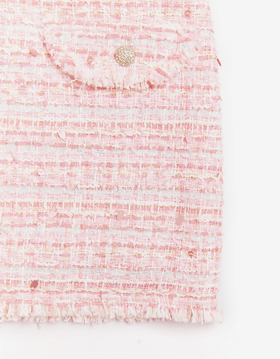 BCBGMAXAZRIA Girls Tweed Skirt in Pink