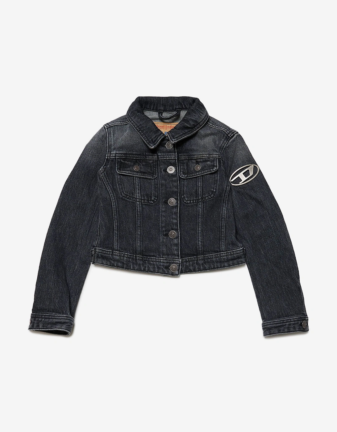 Girls Denim Jacket in Black, 5 of 4