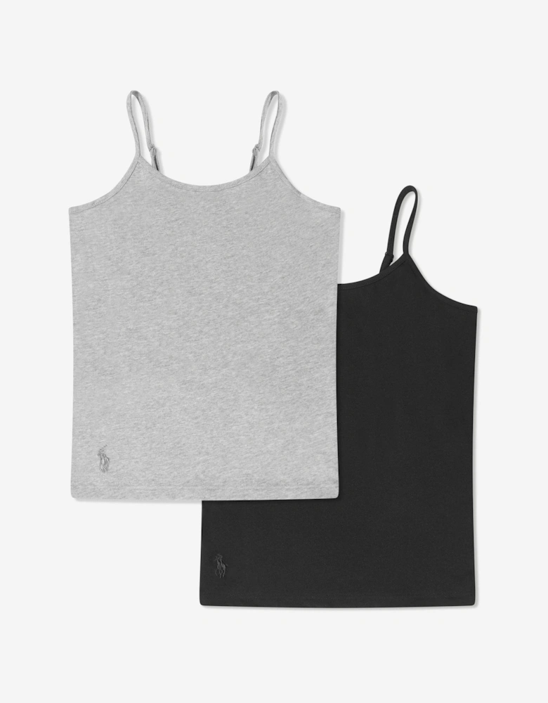 Girls 2 Pack Camisole Set in Black