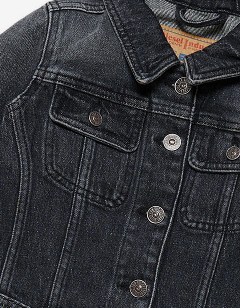 Girls Denim Jacket in Black