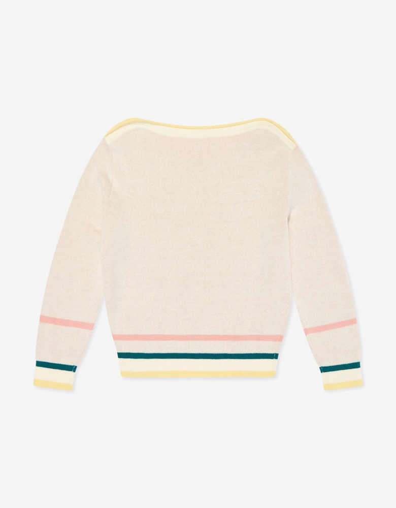 Girls Ottie Jacquard Sweater in Multicolour