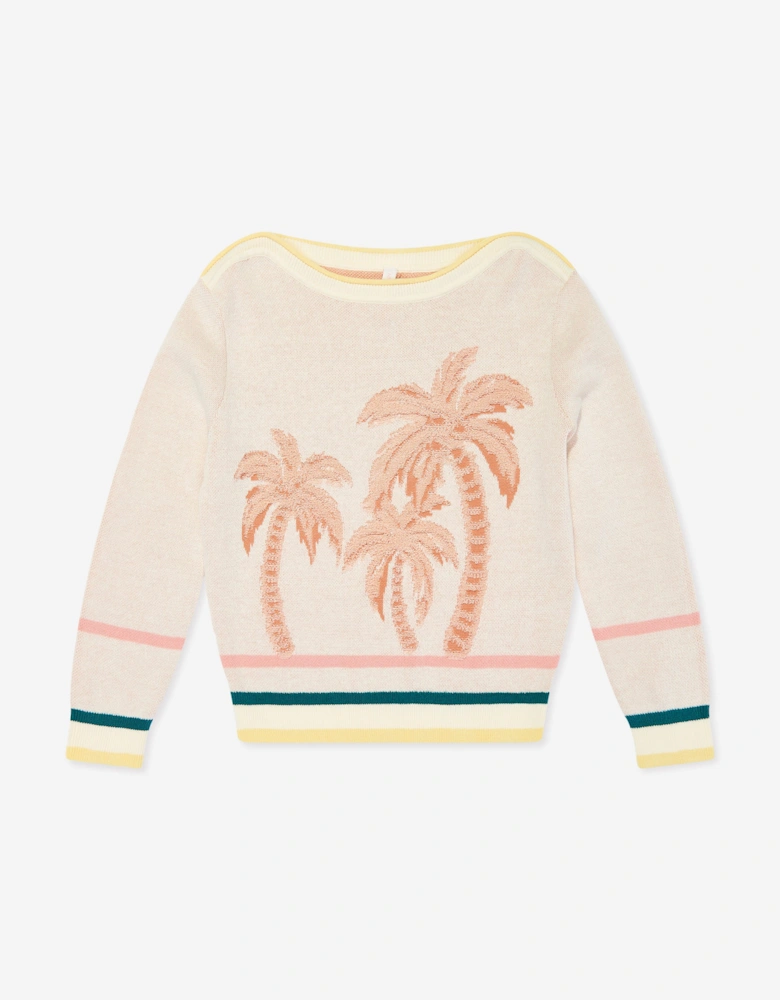 Girls Ottie Jacquard Sweater in Multicolour