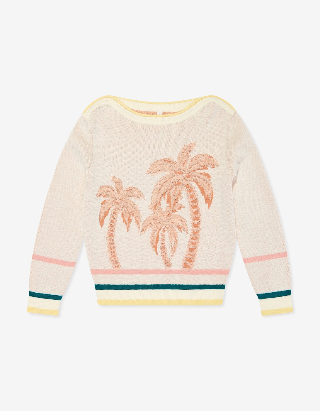 Girls Ottie Jacquard Sweater in Multicolour, 5 of 4