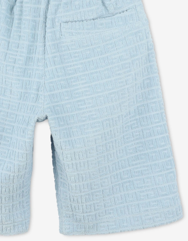 Boys 4G Jacquard Shorts in Blue