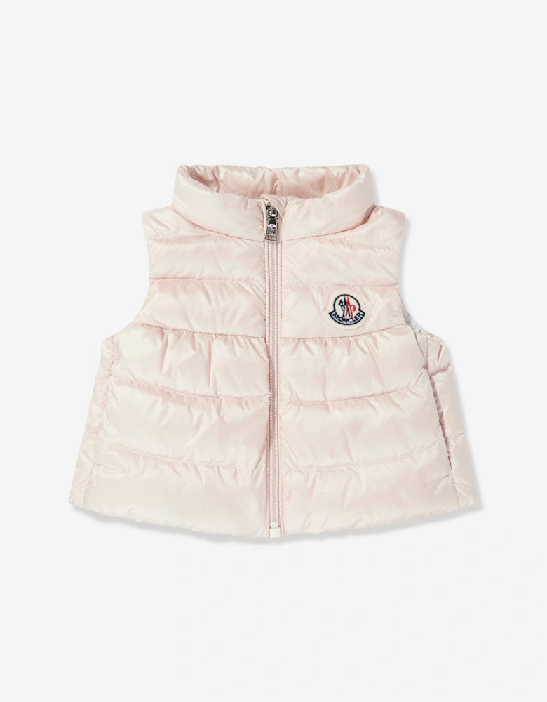 Baby Girls Down Padded Hiva Gilet in Pink