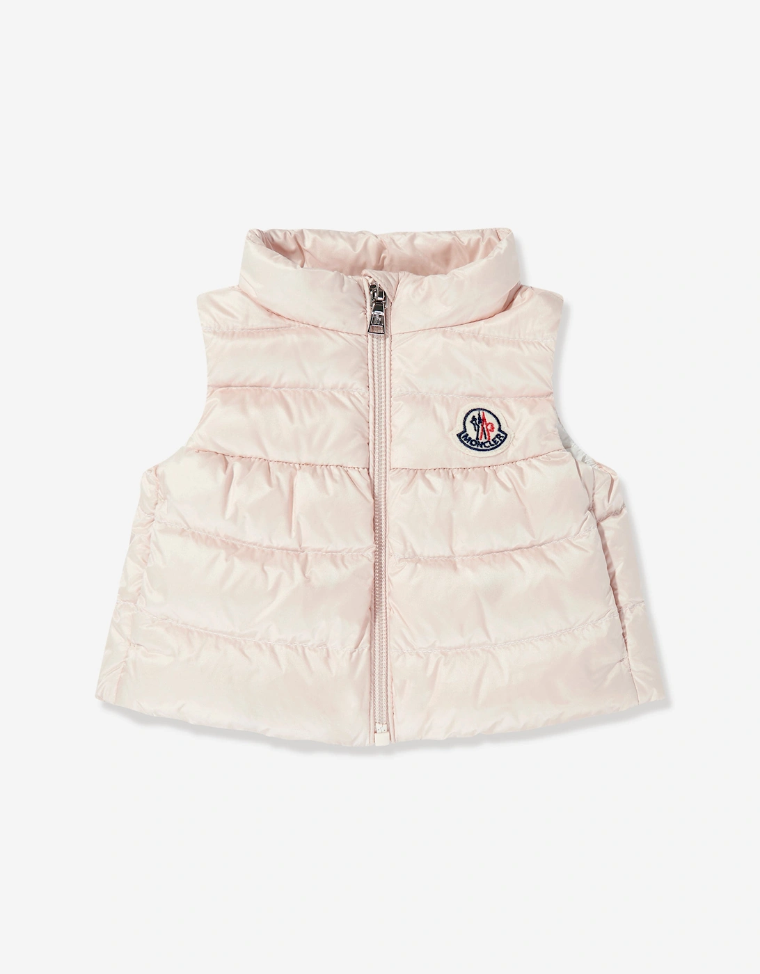 Baby Girls Down Padded Hiva Gilet in Pink, 5 of 4